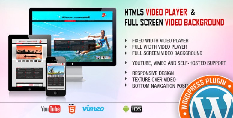 Це ідеальний відеоплеєр HTML5, якщо ви хочете, щоб плеєр підтримував YouTube, Vimeo і відео для самостійного розміщення