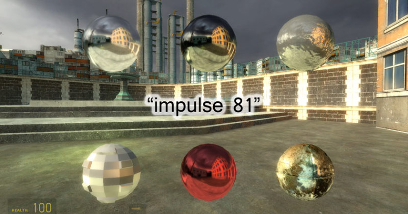 Для перевірки кубічних текстур можна використовувати команду «impulse 81», якщо вони відображаються неочевидно