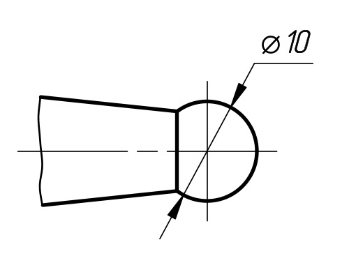 З   різними діаметрами   перед значеннями яких ставляться знаки «Ø»