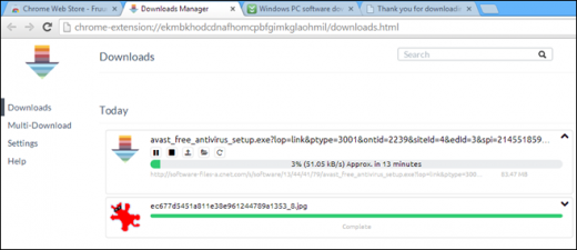 наприклад,   Fruumo Download Manager   надасть у ваше розпорядження повноцінний менеджер закачувань, який вміє качати навіть при закритті браузера, має фільтри, масову закачування файлів і так далі