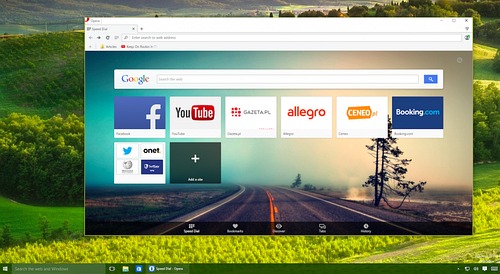 Розробники Opera перейнялися цим питанням задовго до появи Windows 10 у відкритому доступі і добре підготувалися до цієї події