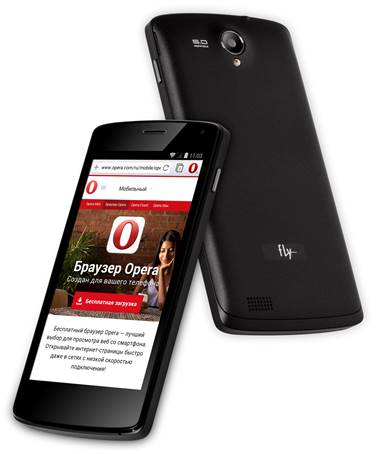 Норвезька компанія Opera Software оголосила про те, що браузер Opera для Android увійшов в пакет попереднього встановлення в якості стороннього браузера на більшості моделей смартфонів Fly, що поставляються в Росію, країни СНД, Туреччину та ОАЕ